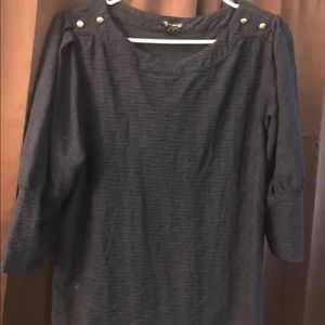 New Directions size XLP navy shirt